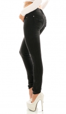 Sexy Skinny Jeans mit Schleifen-Applikation in vintage black